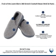 thumbnail image 5 of Isotoner Men's Heathered Knit Twin Gore Closed Back Slipper, 5 of 5