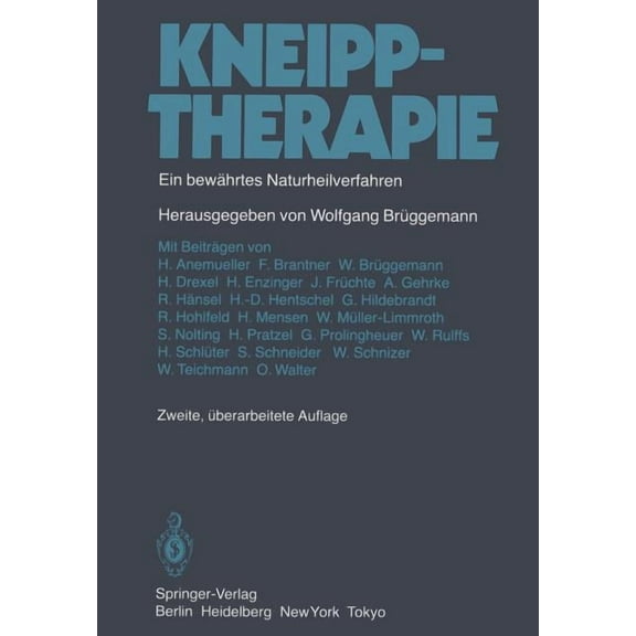 Kneipptherapie: Ein BewÃ¤hrtes Naturheilverfahren, (Paperback)