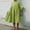 Green, variant on BRGZLK Cotton Linen Dresses for Girl Summer Casual A-Line Flowy Dress Short Sleeve Crewneck Pleated Midi Dress Beach Vacation Dress Black 11-12 Years