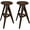 Stools(set of 2), variant on CONSDAN Counter Height Barstools(Set of 2), Round Bistro Pub Dining Set with Wood Top, Ideal for Breakfast, Dinner, Coffee, and Small Spaces, Easy Assembly, Rustic Brown