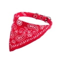 thumbnail image 1 of Redempat Stylish For Comfortable Wear Dog Bandana Multiple Sizes Available Dog Bandanas red M 1Set, 1 of 6