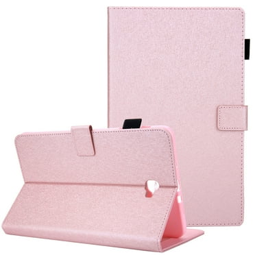 Allytech Galaxy Tab A 10.1 T580 Case 2016 Released (NOT for P580), Slim Fit Folio Stand Smart Shell Auto Sleep Wake Cards Holder Case Cover for Samsung Galaxy Tab A 10.1" T580 T585 T587, Rosegold