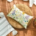 thumbnail image 2 of Colorful Wildflowers Spring Throw Pillow Cover, 12 x 20 Inch Spring Flower Cushion Case for Sofa Couch, 2 of 6