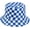 Blue, variant on CoCopeaunts Plaid Bucket Hats Mens Fashion Reversible Fisherman Hat Street Travel Sunscreen Double Sided Wear Sun Cap for Women