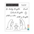 thumbnail image 1 of Plantilla de sellos transparentes para decoración de álbum de recortes, molde para álbum de tarjetas de papel artesanal, letras navideñas, todo está tranquilo, nueva, 1 of 4