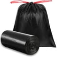thumbnail image 1 of Bolsas de basura grandes con cordón para cocina, resistentes, insípidas, fuertes (100 unidades, negro), 1 of 4