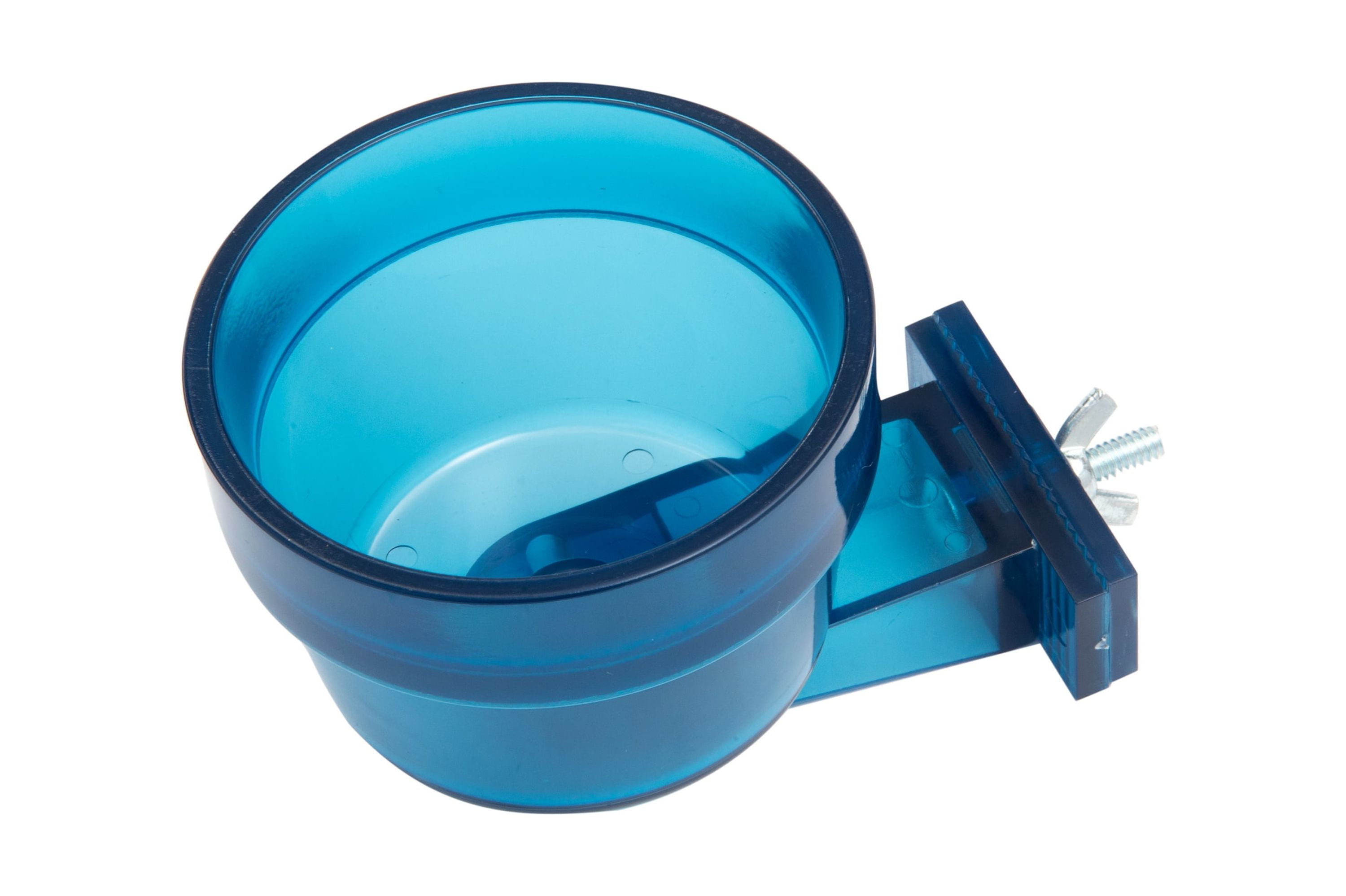 (4 pack) Happy Home Quick Lock Pet Bowl - 10oz, Blue, Small Animals & Birds
