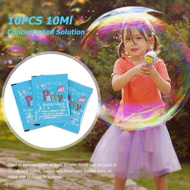 Kid Bubble Solution Recarga de agua de burbujas líquida concentrada para exteriores (C)