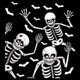 thumbnail image 1 of Calcomanías de ventana BRI esqueleto de Halloween 90x80 cm pegatinas reutilizables, 1 of 3