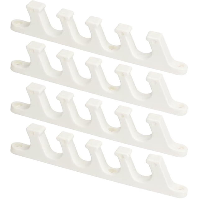 4 Pcs Multi Position Adjustment Brackets 5 Position Adjustable Chaise Lounge Bracket Replacement Part for Outdoor Patio Lounge Back Support Plastic Pa