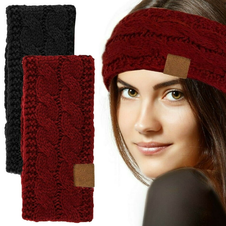 Burgundy Headband Ear-warmer Burgundy Headband Ear-warmer