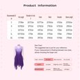 thumbnail image 6 of Kaerm Women Long Sleeve Gradient Color Rhinestone Figure Skating Dress Burgundy S, 6 of 6