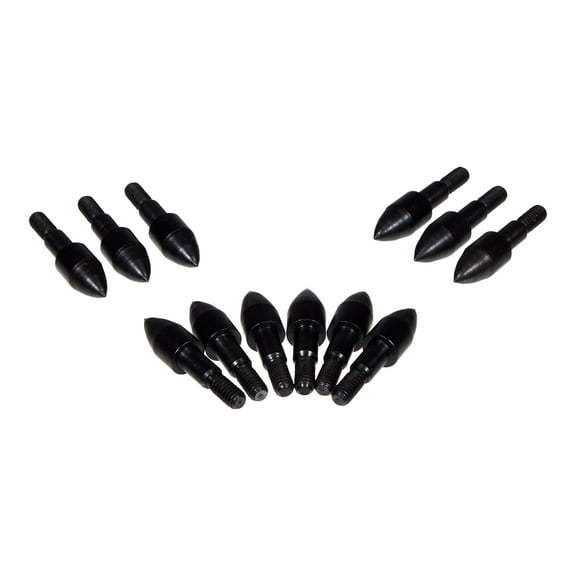 Titan Archery Steel Bullet Points, 85-Grains, 12-Pack, Black
