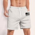 thumbnail image 6 of OHGOD Men Shorts Casual - Summer Shorts Men - Men Shorts - Men's Hawaiian Lace-up Shorts Casual Pants - White - 2XL, 6 of 6