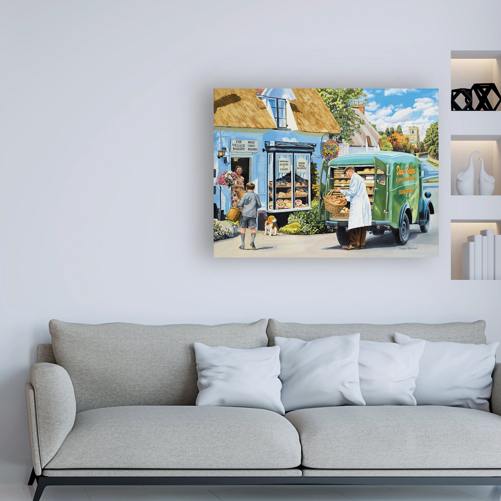 Trademark Fine Art 'The Village Bakery' Canvas Art by Trevor Mitchell