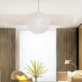 thumbnail image 2 of White Round Paper Lampshade, Replacement Ball Lanterns Lamps Paper Lantern Ceiling Light Cover for Parties Weddings Coffee Shop Decoration, 2 of 5