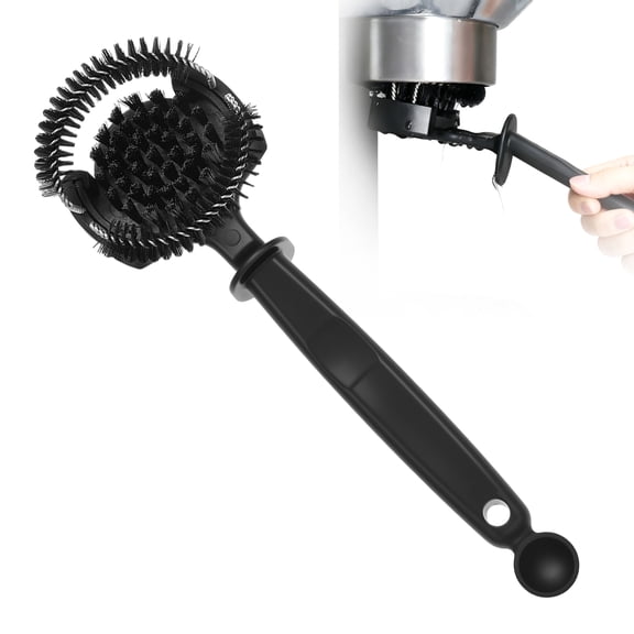 Professional Espresso Coffee Machine Cleaning Brush, Diameter 2.3 Inch 360° Cleaning for Group Head with Detachable Head for Home Barista