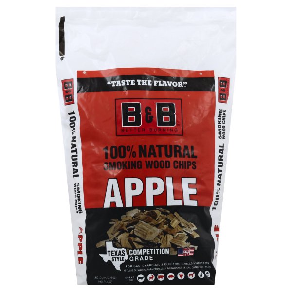 B&B Charcoal 8019855 180 cu. in. Apple Wood Smoking Chips