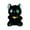 Black, variant on Cute Heterochromia Cat Plush Stuffed Animal Toy Collection - Small Kitten Plushie with Bell Collar, 5.51-inch, Odd Eyes Cat Lover Gift