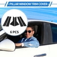 thumbnail image 2 of Unique Bargains 6 Pcs Door Pillar Window Trim for Kia Sportage 2023-2024 Black, 2 of 8