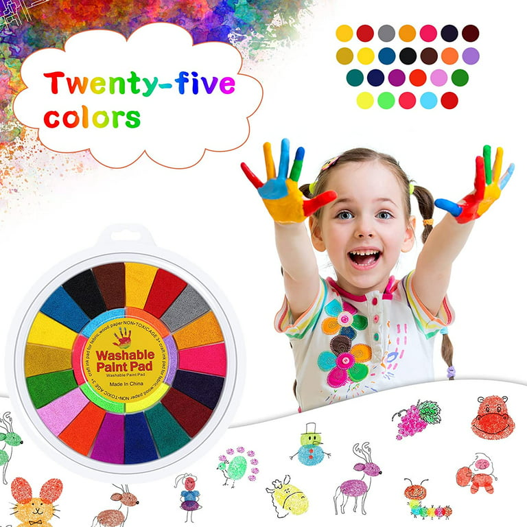Elainilye Funny Finger Painting Kit Color Washable Finger Drawing