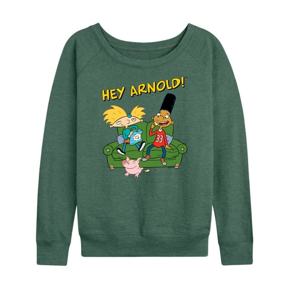 Hey Arnold! - Arnold, Gerald, and Abner - Women's Lightweight French Terry Long Sleeve Shirt
