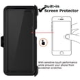 thumbnail image 4 of Takfox Case For Motorola Moto G Stylus 5G 2022 ,Shockproof Heavy Duty Rugged Locking Swivel Holster Belt Clip Kickstand Full Body Hard Shell Phone Cover Case，Black, 4 of 7