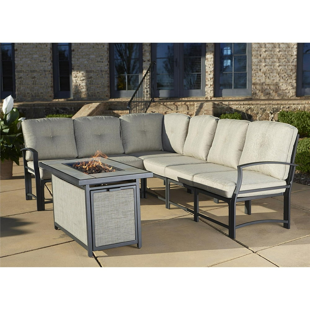 Cosco Outdoor 7Piece Serene Ridge Aluminum Sofa Sectional Patio