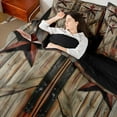 thumbnail image 4 of Castle Fairy Old Barn Door Twin Bedding Sets 7-Piece for Boys Girls,Western Texas Star Bedding Comforter Set Microfiber,Retro Vintage Aesthetics Breathable Sheet Sets,Breathable Home Decor, 4 of 8