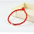 thumbnail image 1 of TINGYI Chinese Feng Shui Lucky Red String Rope Hand-woven Pieces With Silver Beads 2 PACKS, 1 of 8