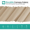 Walsunny Patio Offset Umbrella Easy Tilt Adjustment,Crank and Cross Base, Outdoor Cantilever