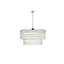 Elegant Lighting Harlow 32 Inch Chandelier In Chrome