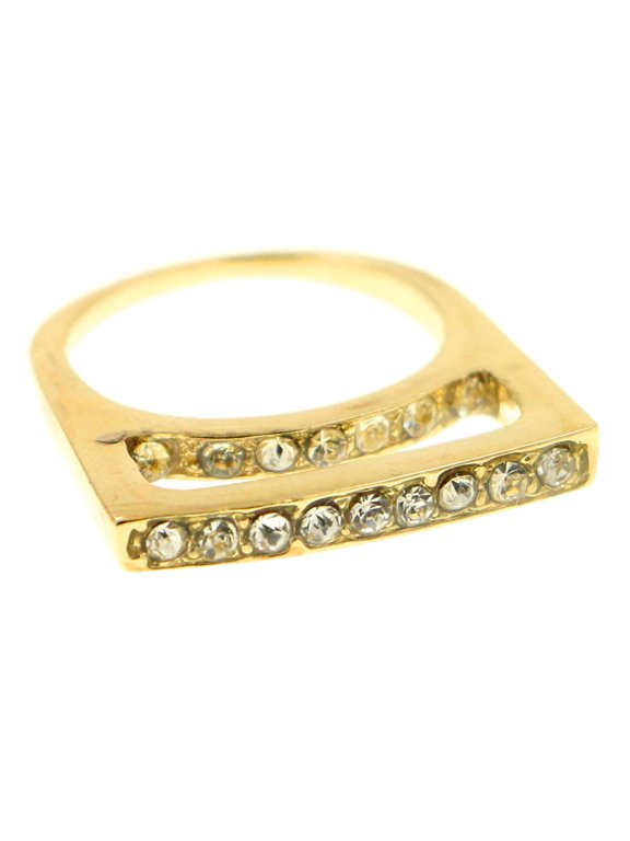 Sized-Ring Gold-Tone Size 8.00