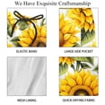 thumbnail image 4 of luoweisi Men's Beach Shorts Quick Dry Swim Trunks with Mesh Lining Sunflower L, 4 of 5