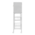 thumbnail image 4 of 4 Tiers Kitchen Organizer Shelf Bread Rack Coffee Station Microwaves Rack White, 4 of 17