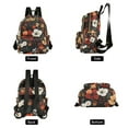 thumbnail image 4 of FORMRS Mini Backpack Purse for Women Quilted Travel Daypack Casual Shoulder Bag, Red Flowers Pattern, 4 of 7
