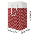 thumbnail image 3 of XMMSWDLA Laundry Basket Hamper Large folding Laundry Hamper with Easy Carry Handles锛孎reestanding Clothes Hampers for Laundry, Bedroom, Dorm, Clothes, Towels, Toys, 3 of 6