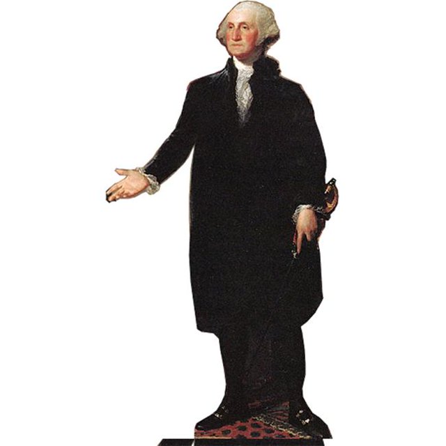 Advanced Graphics 538 George Washington Support en Carton Taille Réelle