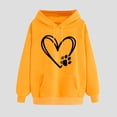 thumbnail image 2 of FamilyThread Womens Pullover Hoodie Comfortable Long Sleeve Sweatshirts Heart Casual Loose Tops Kangaroo Pocket Shirts, 2 of 3