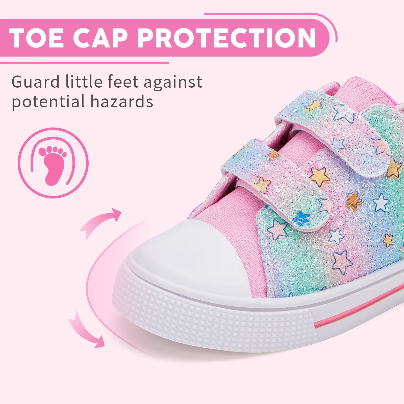 MOBYDICK Toddler Girls Low Top Canvas Sneakers photo 5