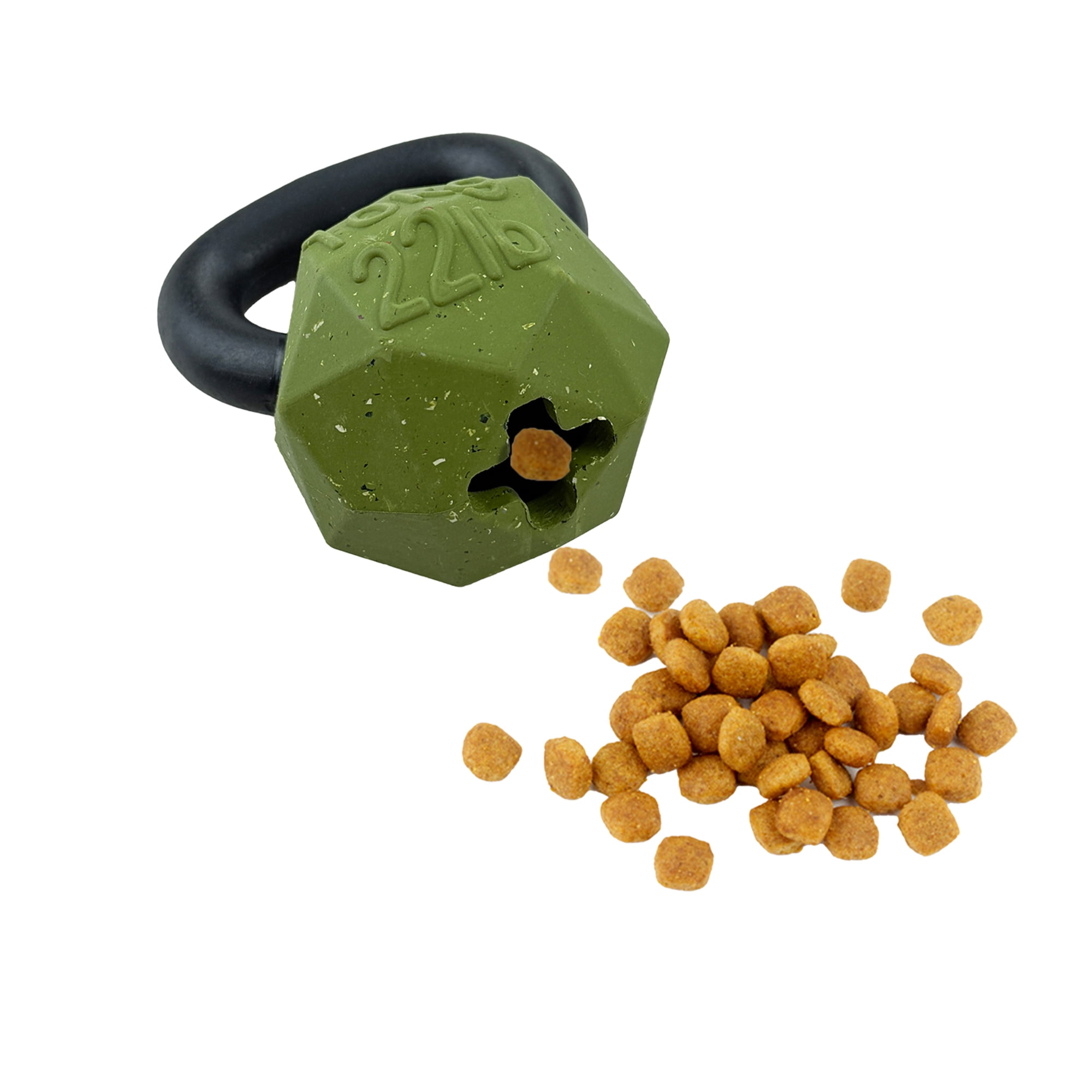 Max Fusion Nike Grind Kettle Bell Dog Toy, Interactive Treat Dispensing Toys, Fun Indoor Play, Non-Toxic Natural Rubber Durable for Chewer, Orange Kettle Bell