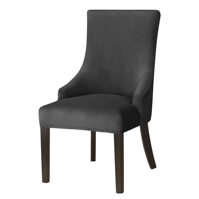 Silver Fox Velvet Cloth Elastic Home Hotel Dining Chair Small Armchair Cover