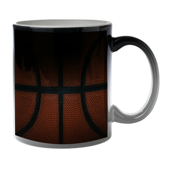 KuzmarK Black Heat Morph Color Changing Coffee Cup Mug 11 Ounce - Basketball Life