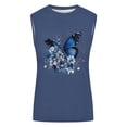 thumbnail image 2 of Fshinging Tank Tops for Women Floral Butterfly Print Summer Sleeveless Casual 2026 Slim Fitted Basic Layering Shirts Navy L, 2 of 3