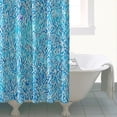 thumbnail image 4 of Blue White Tie Dye Textured Pattern Shower Curtain 72"x84" ,Bathroom Decorative Shower Curtains Set with 12 Hooks,Modern Waterproof Washable Shower Curtain, 4 of 6