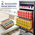 thumbnail image 3 of BODEGA 24 Inch Beverage Refrigerator 180 Cans Built-in & Freestanding with Removable Shelves and Dual Layer Glass Door, Under Counter Fridge with Touch Screen, Safety Lock for Beer Soda Water, 3 of 10
