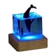thumbnail image 2 of Fiudx Adorno de Resina Marina, Luz Brillante de Colores, Alimentación Por Usb, Miniatura Decorativa, Ideal para Dormitorio, Sala de Estar, Oficina, Ambiente Relajante, Regalo Único, 7 X 7 X 6,7 Cm, 2 of 6