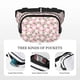 thumbnail image 5 of Fotbe Daisies Flowers Cangurera Cuadrada con Estampado de Doble Capa, Bolsa de Cintura Ajustable Mini para Hombres y Mujeres, 5 of 9