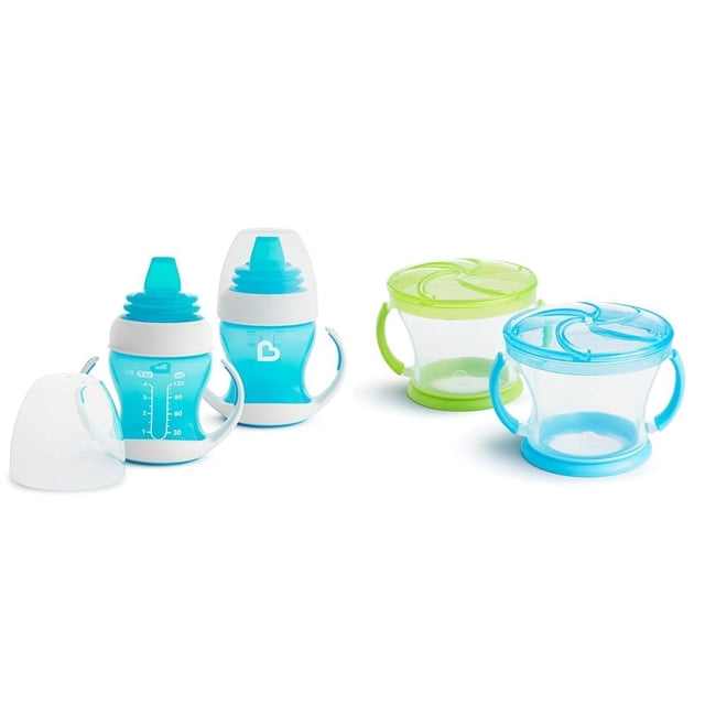 Copa Sippy Trainer Munchkin Gentle Transition, 120 ml, paquete de 2