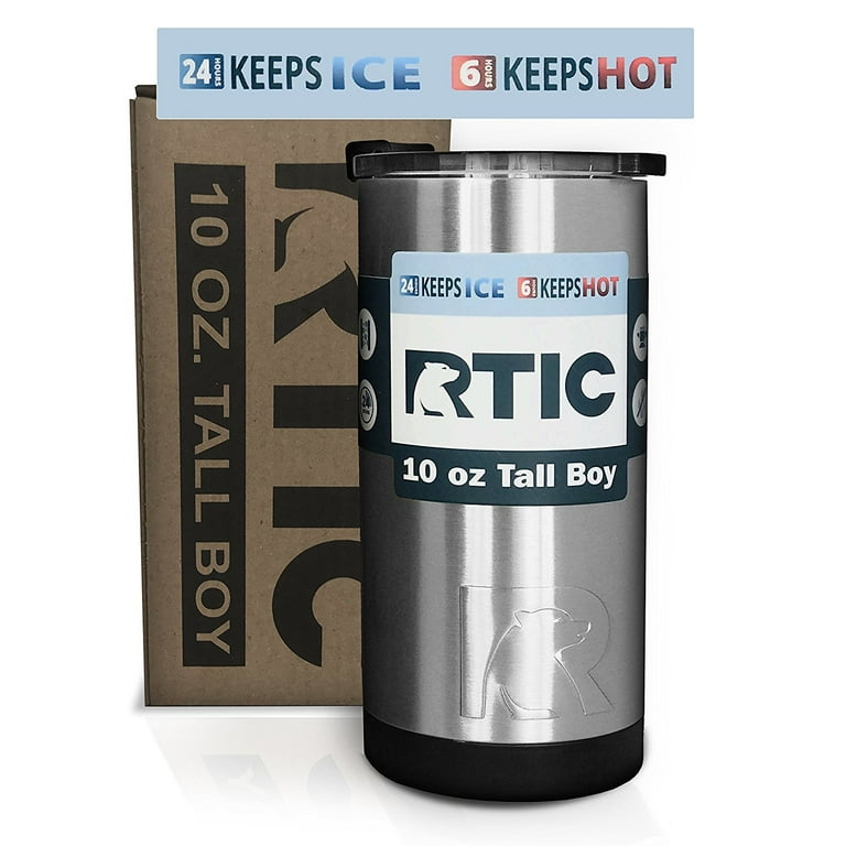 RTIC Double Wall Vacuum Insulated Tall Can, Stainless Steel